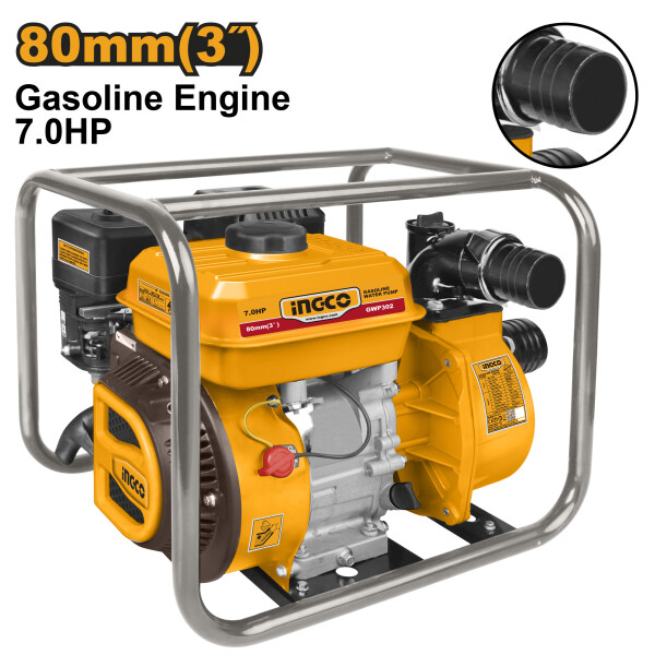 MOTOBOMBA A NAFTA 1000LT 32MT INGCO GWP302 7HP 4 TIEMPOS MOTOBOMBA A NAFTA 1000LT 32MT INGCO GWP302 7HP 4 TIEMPOS