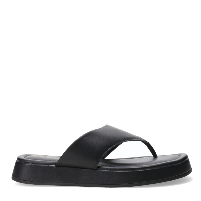 Sandalia de Mujer Miss Carol PLATS estilo chancla Negro