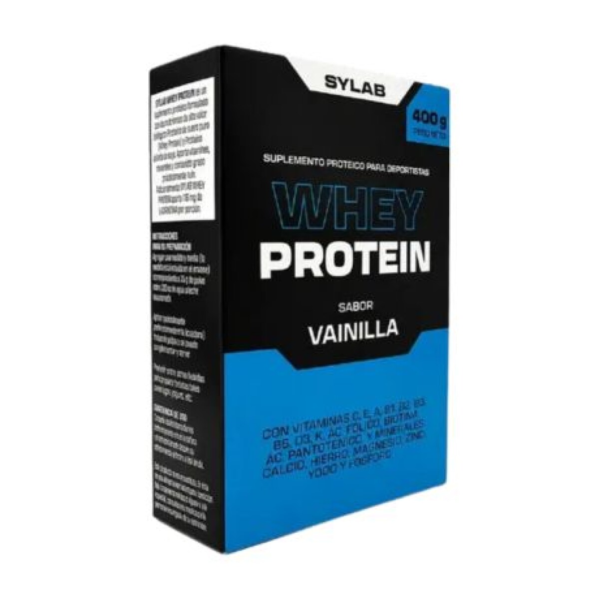 Whey Protein con Vitaminas 400g SYLAB - Sabor Vainilla 