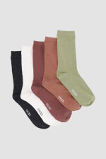Packs de cinco medias lisas. de algodón. en varios colores s Variante 32