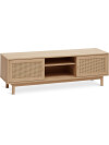 Mueble TV HALMSTAD 2 puertas corredizas ratán sin Mueble TV HALMSTAD 2 puertas corredizas ratán sin