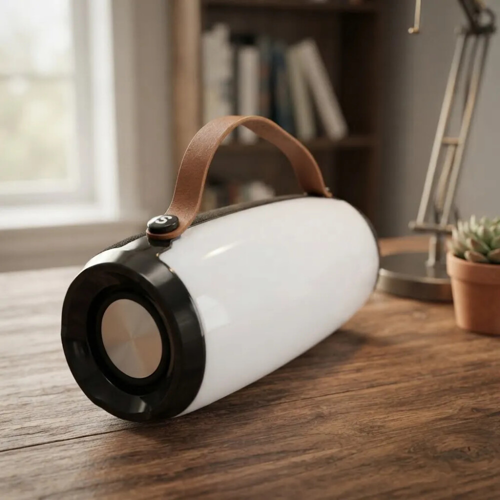 Parlante Ak205 Con Luces Y Bluetooth NEGRO