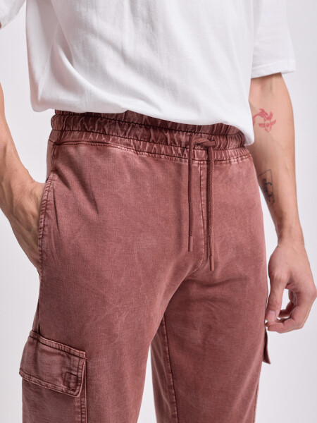 Pantalón deportivo cargo jogger Marrón