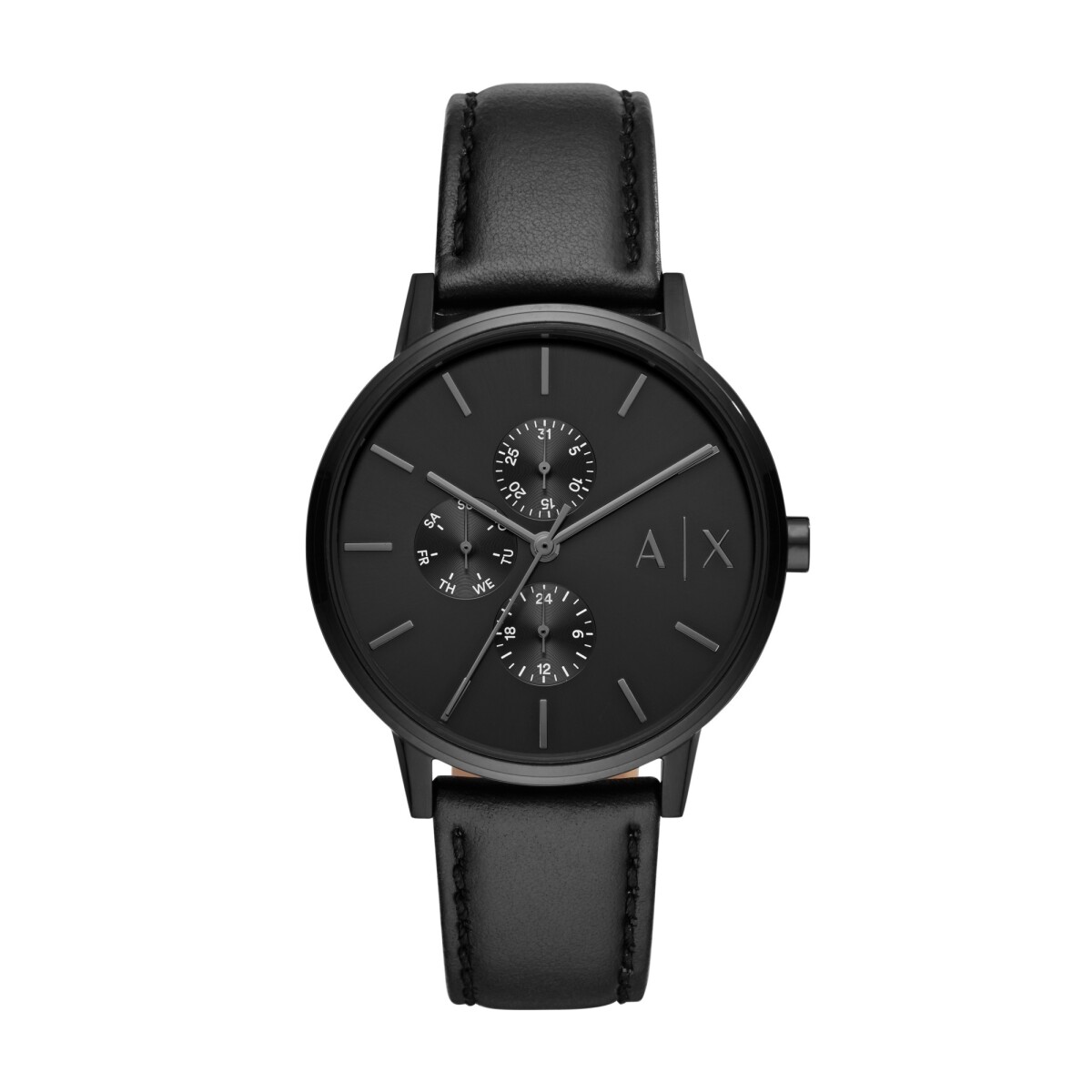 Reloj Armani Exchange Fashion Cuero Negro 
