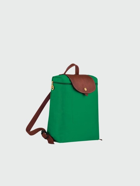 Longchamp -Mochila Longchamp plegable de nylon con cierre, Le pliage M Verde