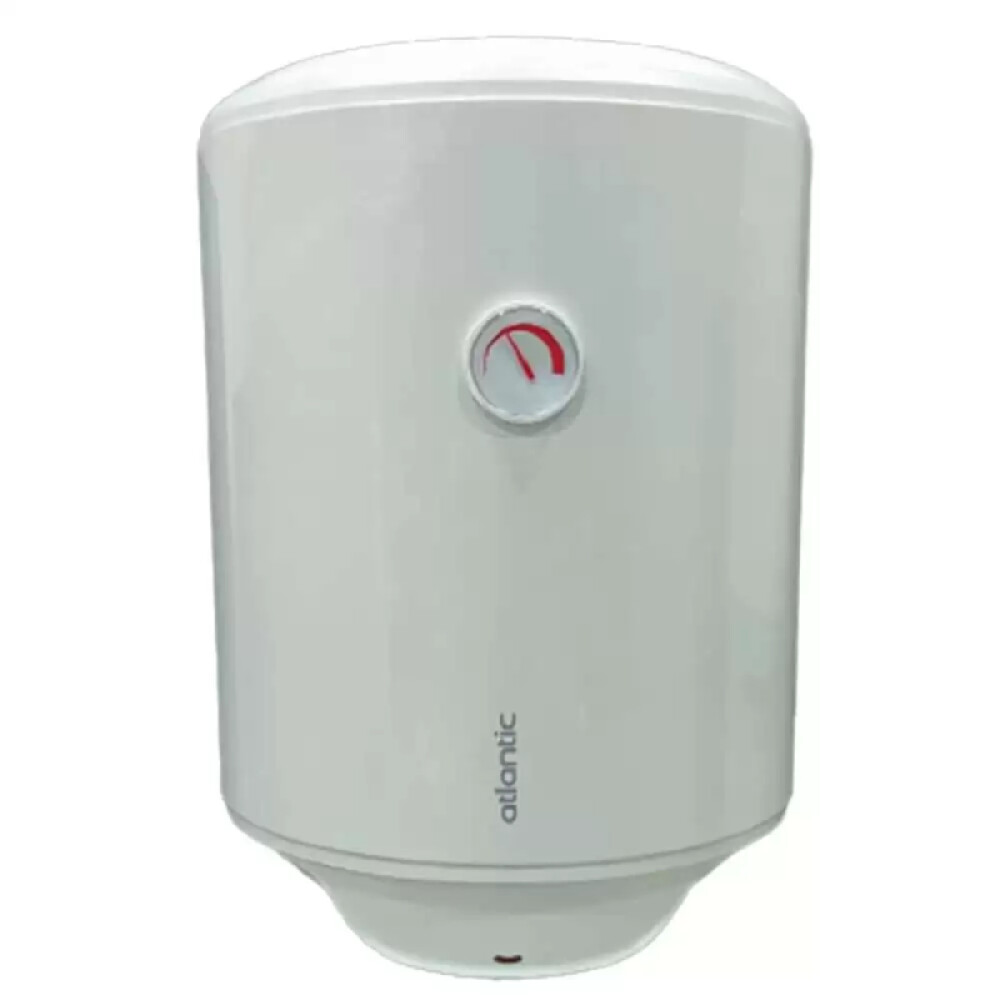 TERMOTANQUE ATLANTIC 50 Lts, TANQUE ACERO CLASE A blanco