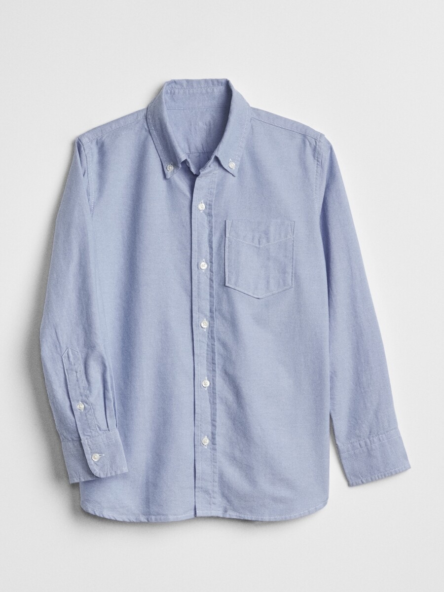 Camisa Oxford Niño - Oxford Blue 