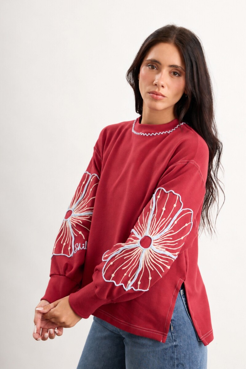 Buzo Floral 2027 - Bordó 