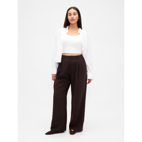 365 CURVY HR WIDE LEG - TRIBECA TWILL TERRA BROWN