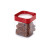 Recipiente con Visor en Tapa 1,28L Varios Colores BORDO
