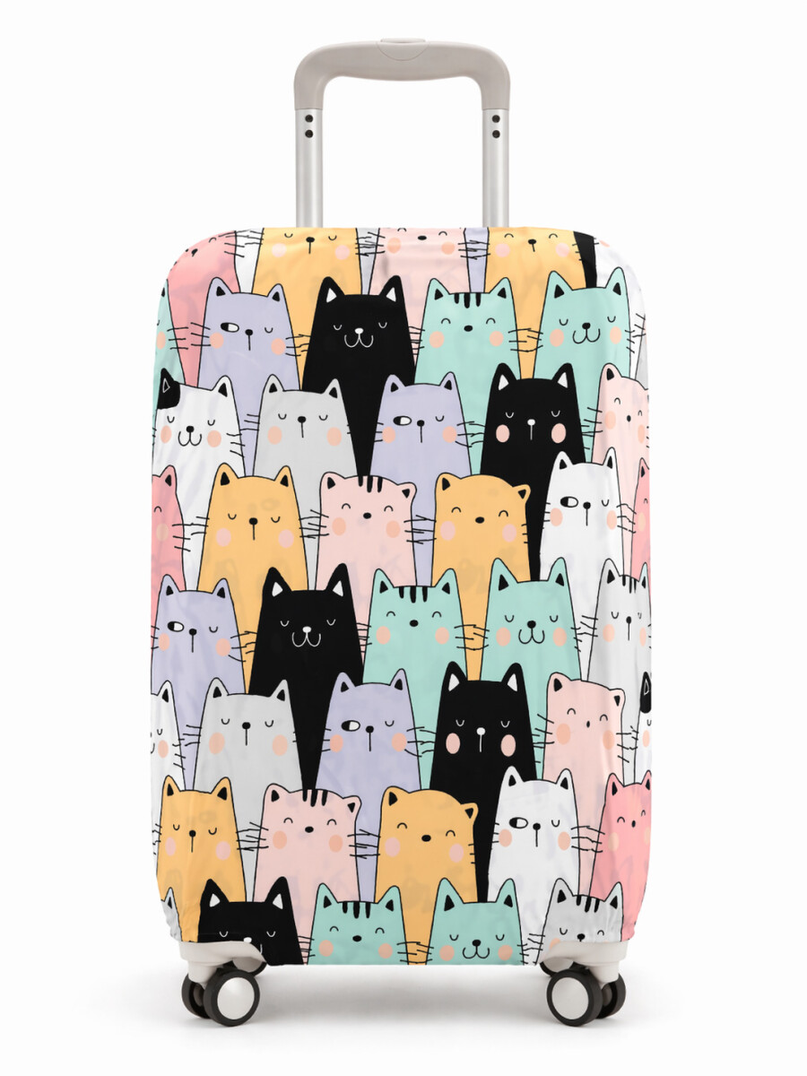 FUNDA PARA VALIJA GATITOS - MULTICOLOR 