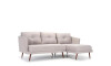 Sofá Con Chaise - Triunfo - 3 Cuerpos Beige - Izquierdo