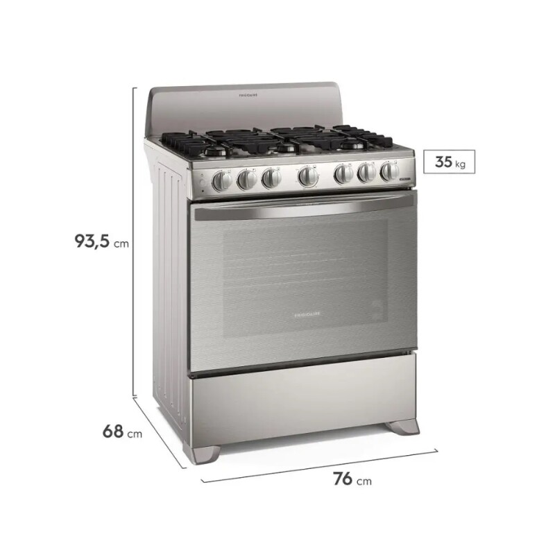 ESTUFA AL PISO FRIGIDAIRE, 30", 6 QUEMADORES SELLADOS, A GAS 001