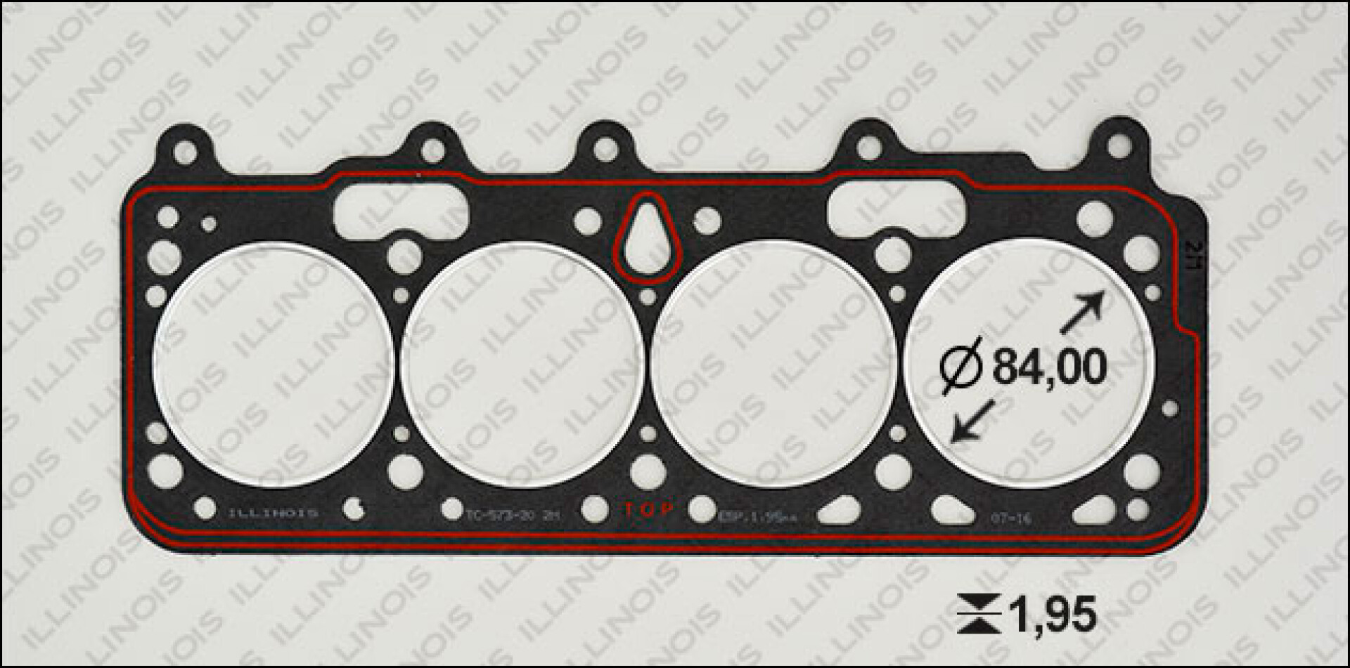 JUNTA FORD TAPA CILINDROS 1.8D (2M) ILLINOIS 