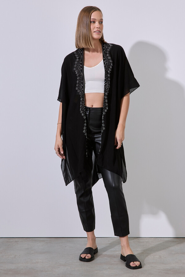 Kimono Sparkle NEGRO/PLATEADO