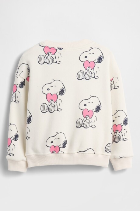 Buzo Deportivo Snoopy Toddler Niña Ivory Frost