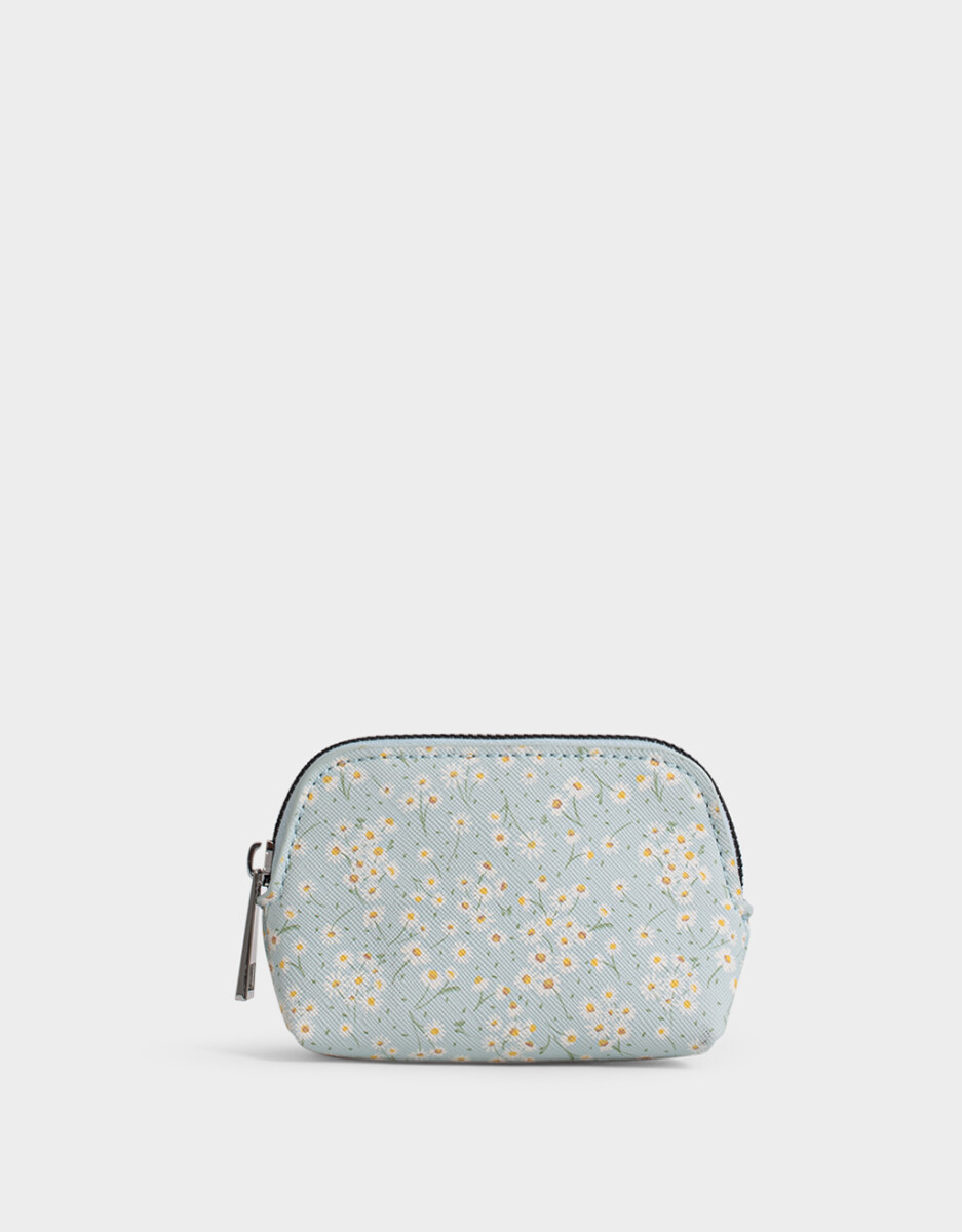 Monedero Cuerina Margaritas 