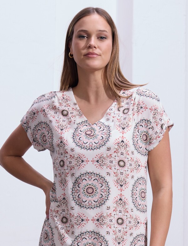 Vestido Printed CRUDO/MULTI