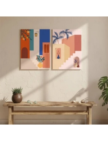 CUADRO CANVAS 30x40cm ESCALERA COLORES 2 CUADRO CANVAS 30x40cm ESCALERA COLORES 2