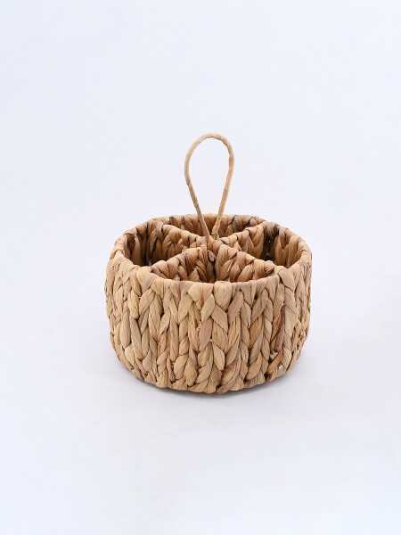 ORGANIZADOR DE CUBIERTOS TEJIDO BEIGE