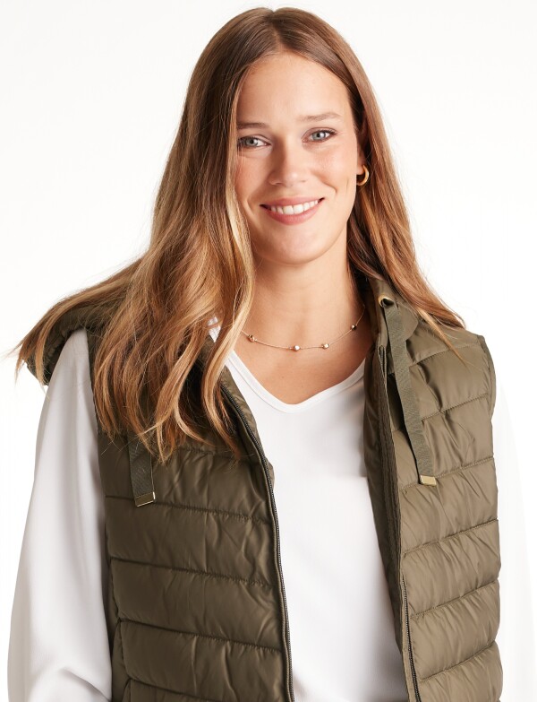 Chaleco Abrigo Puffer OLIVA