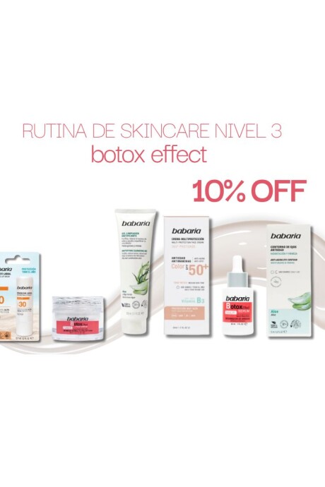 Rutina de skincare NIVEL 3 Botox