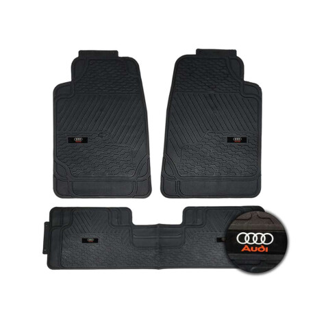 Alfombra New York Logo Audi Set De Tres Piezas