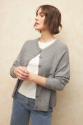 CARDIGAN LYDIA Gris Melange