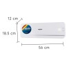 Caloventilador De Pared Digital Enxuta Cvenxp3520 2000w Amv Color Blanco Caloventilador De Pared Digital Enxuta Cvenxp3520 2000w Amv Color Blanco