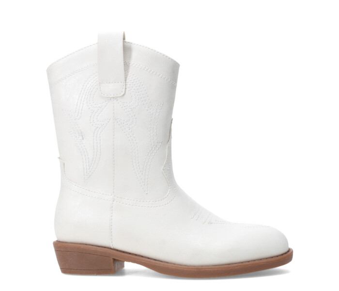 Botas de Niña MINI Miss Carol VIBER estilo tejana Blanco