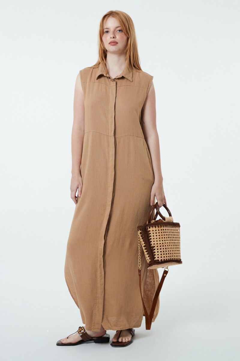VESTIDO Camel