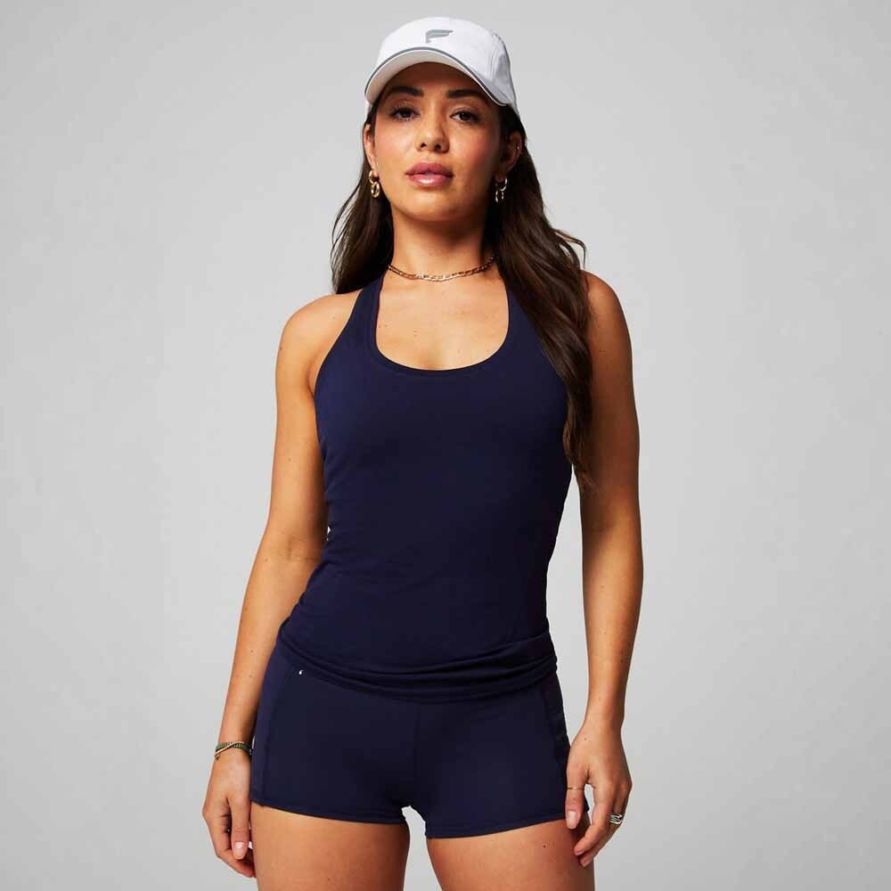Top Feather Tech+ Racerback Mujer Deep Navy