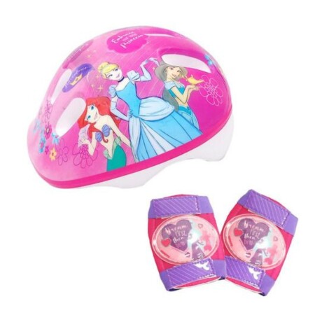 Set Disney de casco y rodilleras Princesas