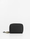 Billetera Zip Round Billetera De Cuerina Con Doble Cierre - Negro