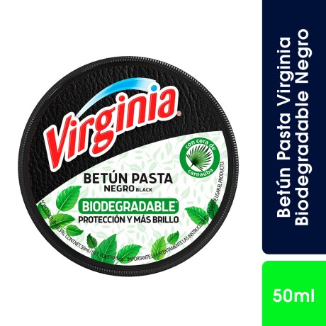 BETUN VIRGINIA EN PASTA BIODEGRADABLE 50 ML NEGRO BETUN VIRGINIA EN PASTA BIODEGRADABLE 50 ML NEGRO