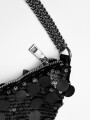 Cartera Sequins Negro