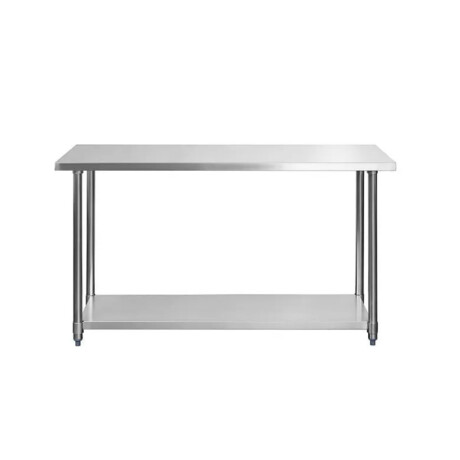 Mesada Central con Estante Inferior de Acero Inoxidable 150 x 60 x 85 cm Mesada Central con Estante Inferior de Acero Inoxidable 150 x 60 x 85 cm
