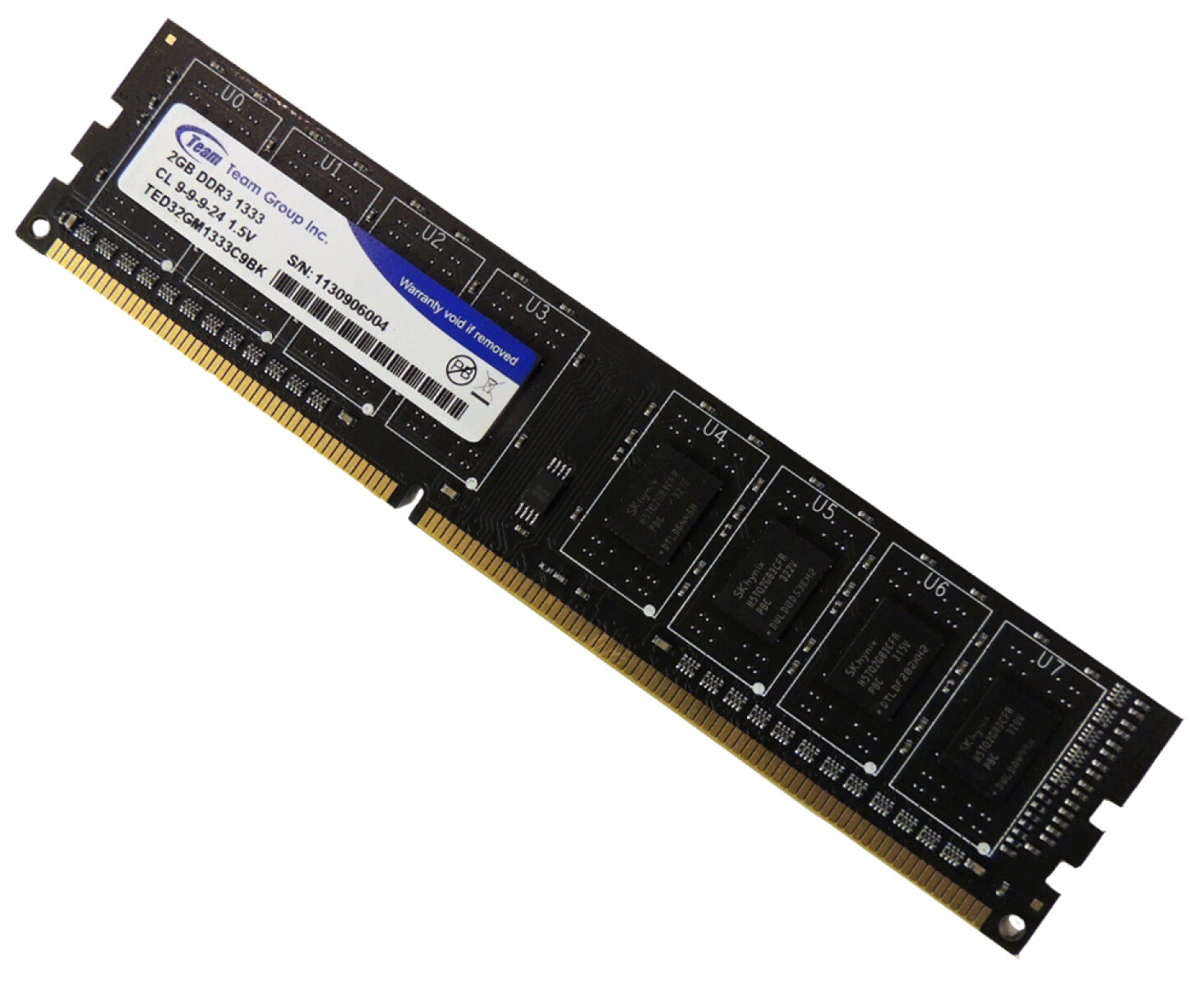 Memoria DDR3 2GB 1333MHZ PC10600 