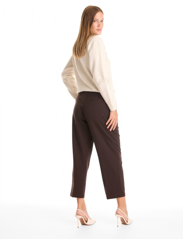Pantalon Pinzas MARRON