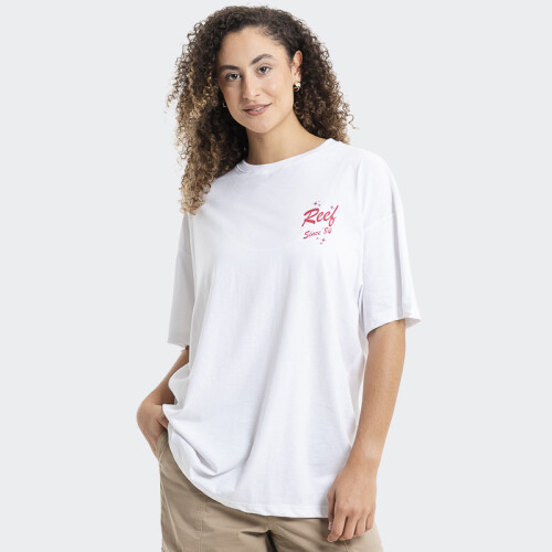 Remera Reef Over Sized Blanco