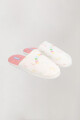 PANTUFLA JUST SMILE MARFIL