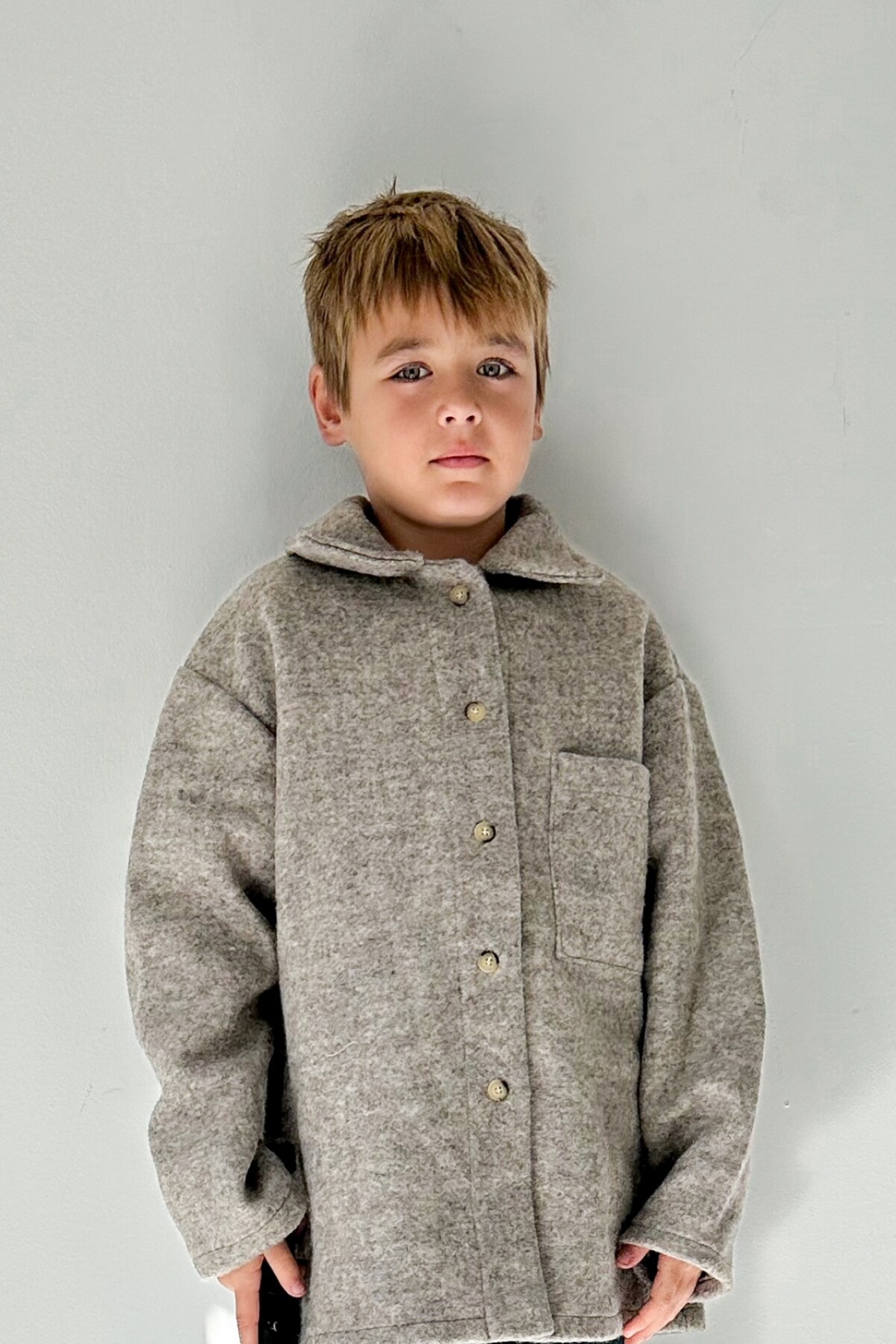 The New Blazer Guri Jaspeado Gris