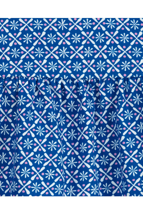 Set dos piezas de algodón, calza y blusa diseño floral Sin color