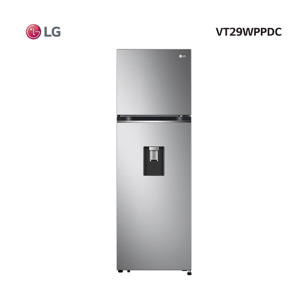 Refrigerador LG VT29WPPDC Inox Inverter - 283 L con Water Dispenser 