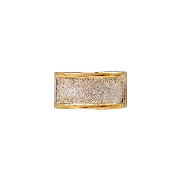 Anillo esclavo- Plata y Oro-Sin piedra-AN5954 sinpiedra
