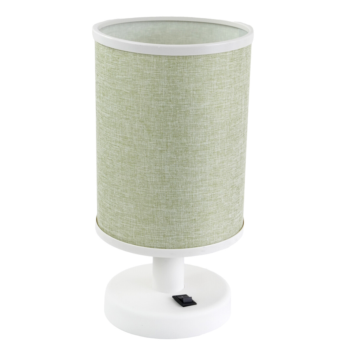LAMPARA MESA CILINDRICA BASE PLASTICO 4 COLORES 