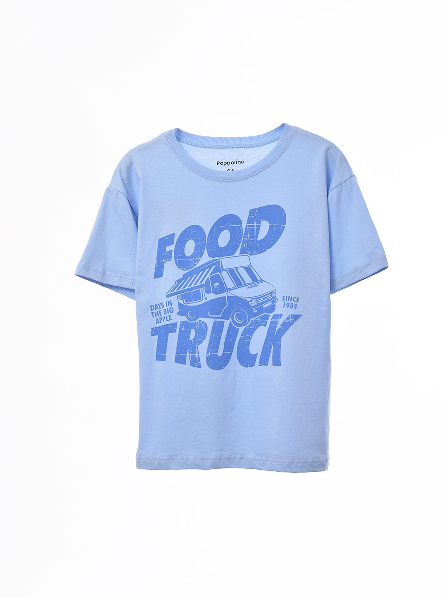 REMERA OVER CREW - CELESTE 