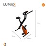 Bicicleta Fija Ergométrica Plegable Altura Ajustable Naranja