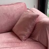 Funda de almohadón Velvet rosa
