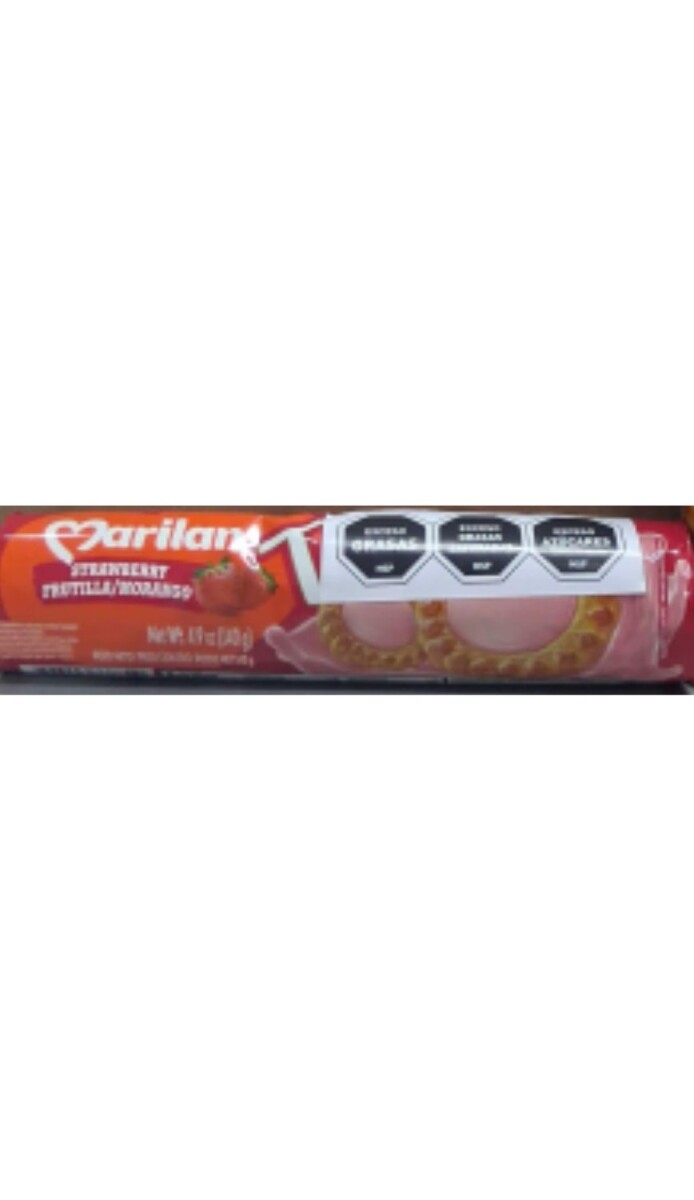 GALLETITA. TORTITAS MARILAN TUBO FRUTILLA 140g 
